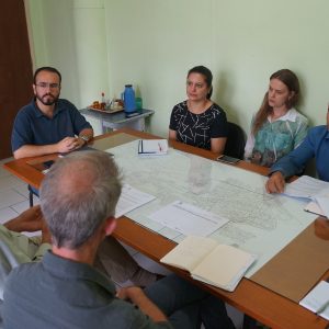 Os Representantes Do PDS Litoral Com O Scretário De Urbanismo, Felipe Constantino, E Os Técnicos Da Secretaria De Urbanismo, Ana Cristina Negoseki, Marcia M. Rocha Loures Jamnik E Paulo Armanini Godinho.