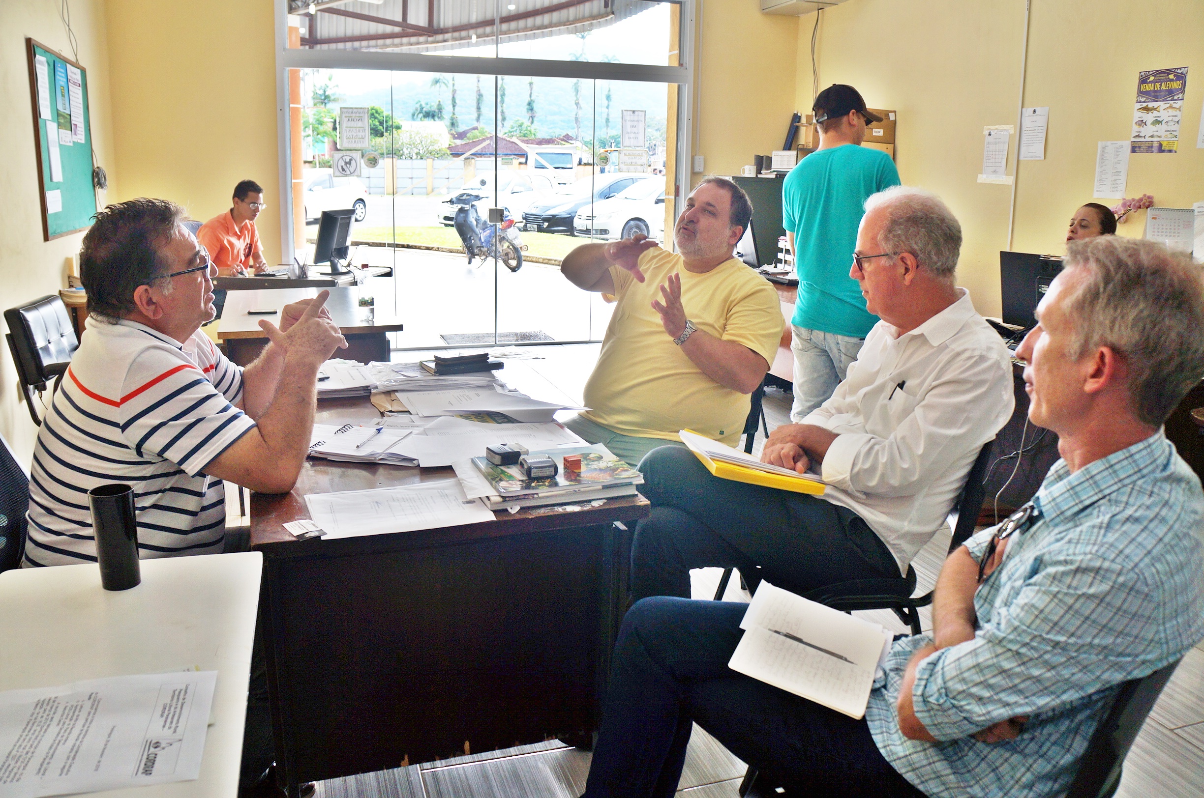 O Secretário De Agricultura E Meio Ambiente De Morretes, Fausto Ariel Simão, Recebeu Os Representantes Do PDS Litoral.