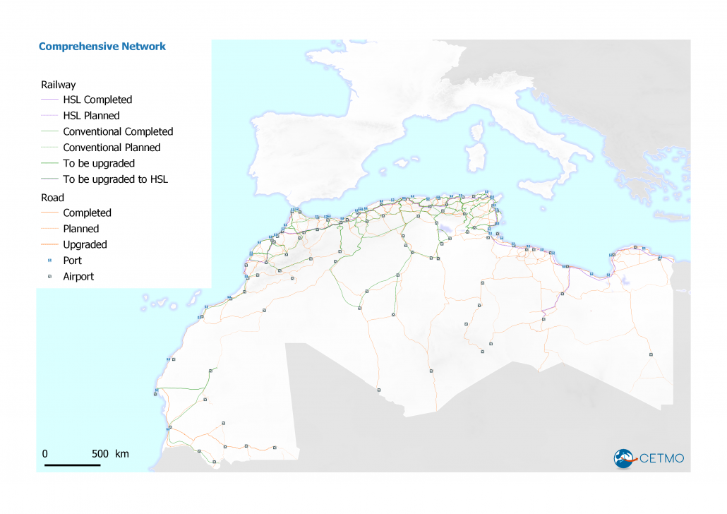 Comprehensive network in Western Mediterranean